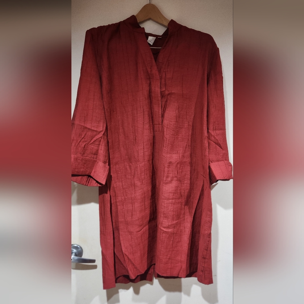 Jones New York Dress- Rust Wine